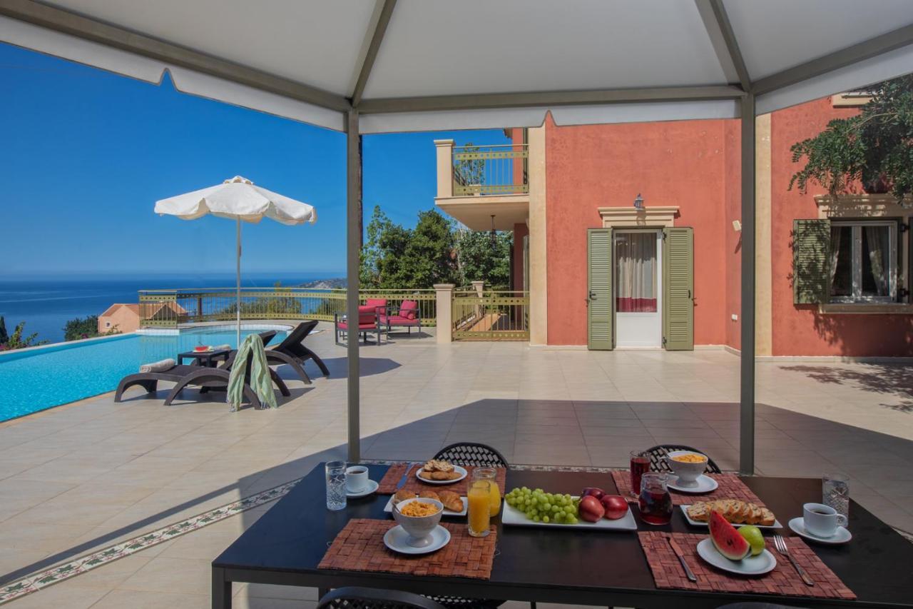 Lourdas Beach View Villa Vlachata ภายนอก รูปภาพ