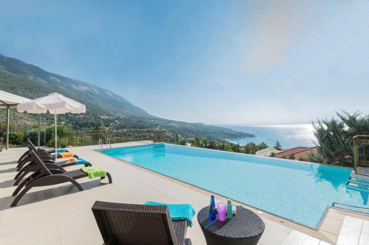 Lourdas Beach View Villa Vlachata ภายนอก รูปภาพ