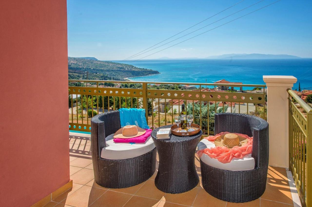 Lourdas Beach View Villa Vlachata ภายนอก รูปภาพ